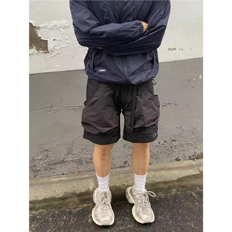 2025 Summer New Outdoor Mountaineering Vibe Fan Large Pocket Casual Shorts Waterproof Oakley Loose Men