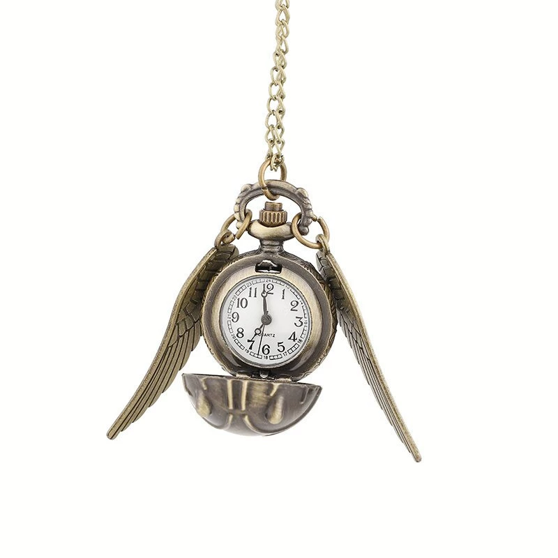Quartz necklace, retro pocket watch, wholesale