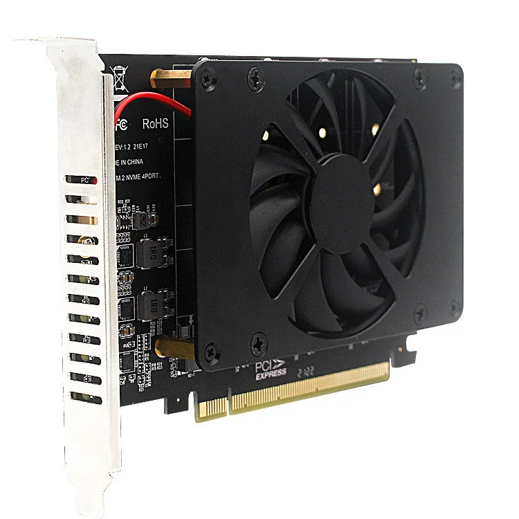 PCIEX16 NVME M.2 MKEY SSD RAID массив расширенная поворотная карта материнской платы PCIE разделительная карта