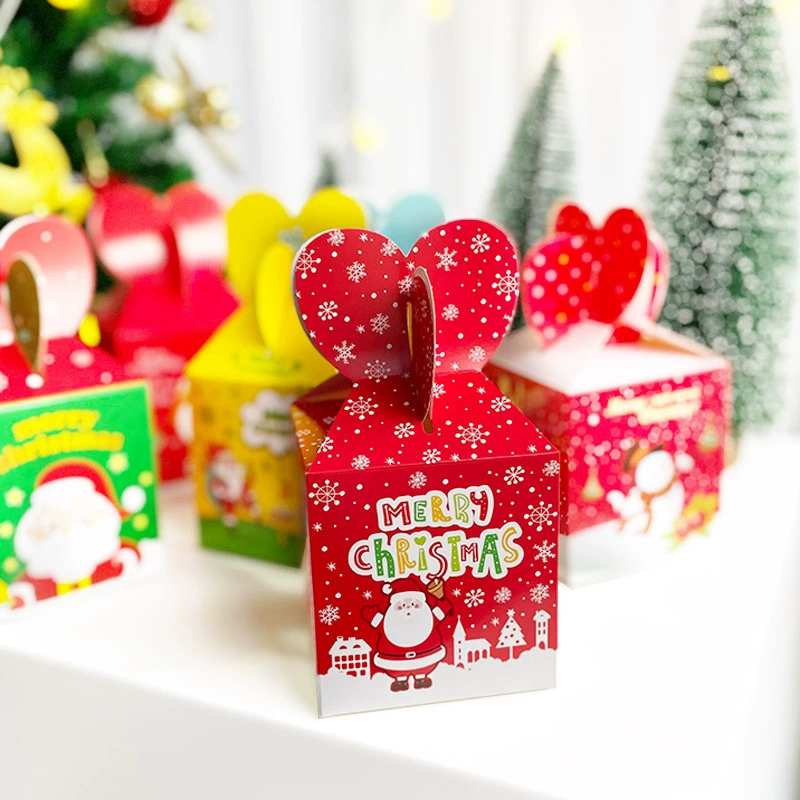 Рождественская коробка для яблок портативная Подарочная коробка пустая коробка Высококачественная декоративная упаковочная коробка с ручным подарком Подарочная коробка для конфет в наличии