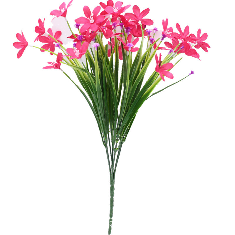 Ramo de Flores Artificiales Decorativas con Efecto Estrellado