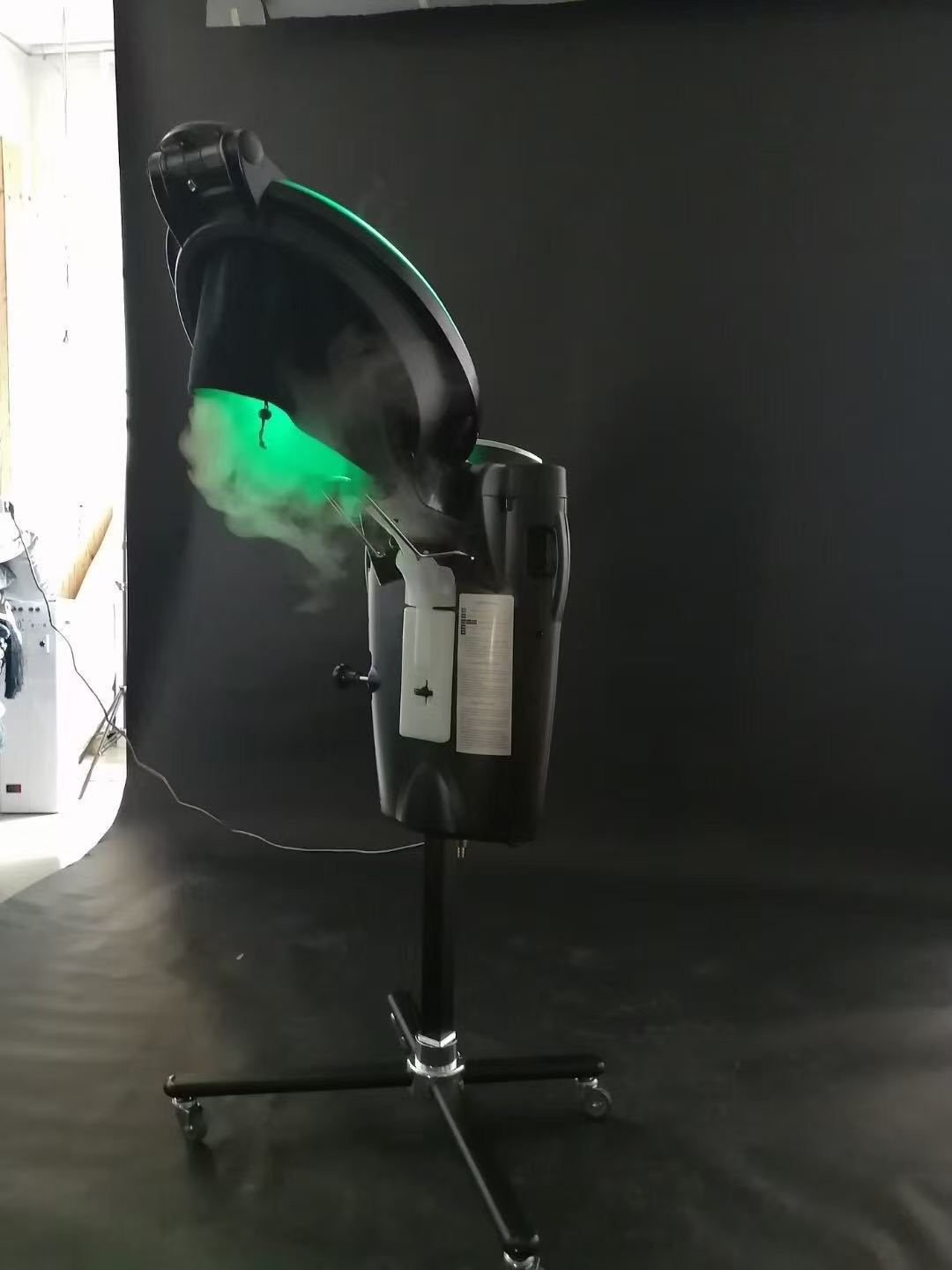 Vaporizador de Cabello Infrarrojo O3 con Ozono, Máquina de Micro-Niebla con Luz de 12 Colores para el Cuidado del Cabello y Tratamiento Infrarrojo