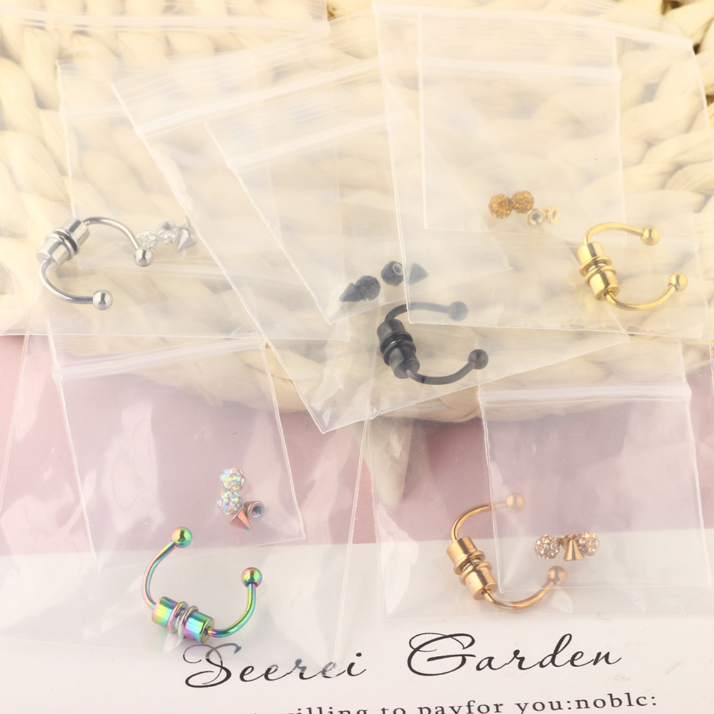 Simple Style Geometric Stainless Steel Nose studs 1 Set