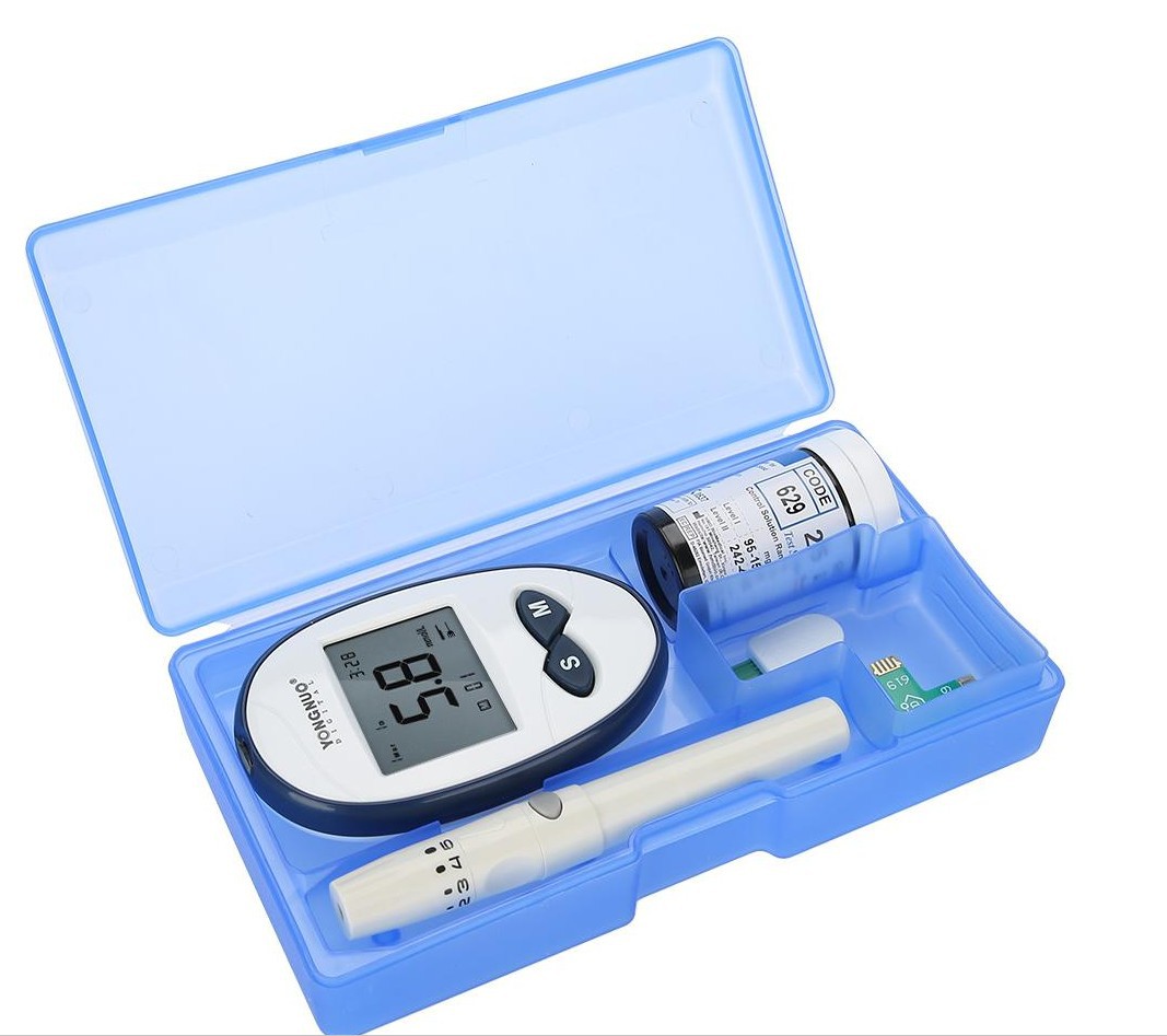血糖仪外贸英文版Blood glucose monitor 免调码血糖测试仪套25片-阿里巴巴