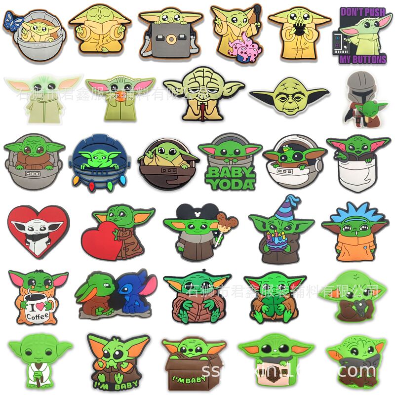 yoda yoda Star Wars Amazon lazada shrimp skin supply hole shoes shoe buckle shoe flower patch