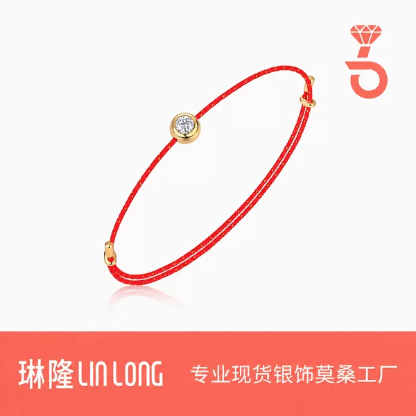 Simple bubble-style moissanite bracelet, perfect for everyday wear and layering, available in a variety of colors; wholesale from the jewelry factory