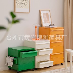 Internet Celebrity Middle Ancient Silent Style Bedside Table ins Mobile Storage Cabinet Simple Creative Small Cabinet Modern Simple Side Cabinet