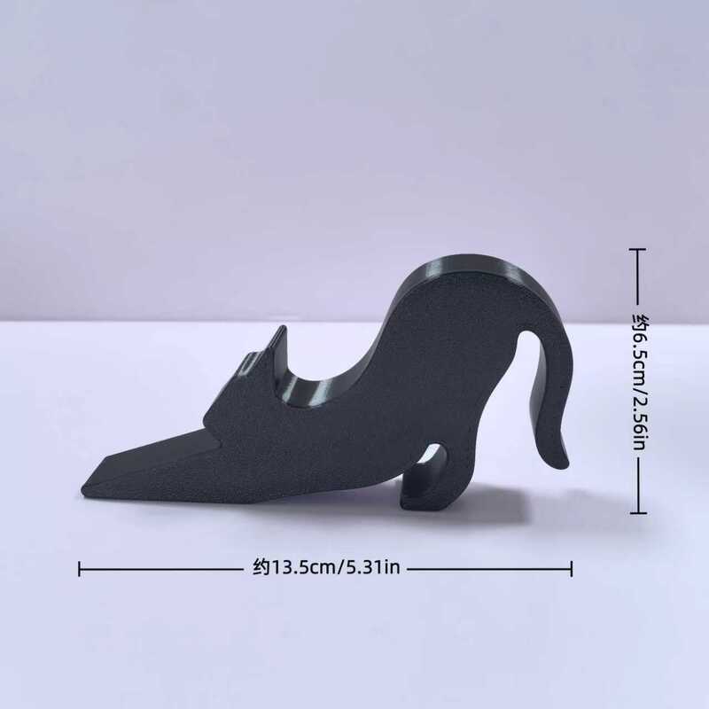 2025年越境3Dプリント床装飾黒猫ドアストッパークリエイティブホームデコレーションドアストッパー装飾ホームデコレーションギフト|undefined