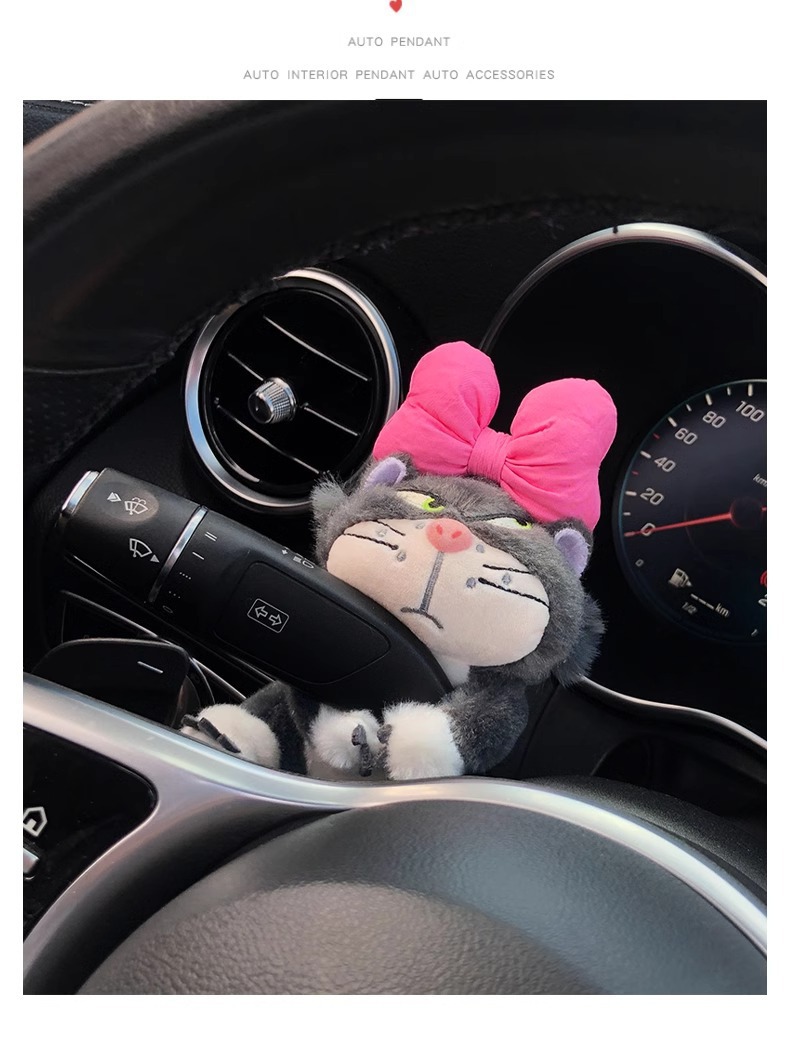 Car Steering Wheel Gaiter Decorative Doll Doll Lucifer Central Control Wiper Ornaments Cute Plush Car Interior