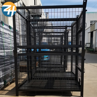 Factory wholesale metal storage cage wire frame butterfly cage stackable grid material logistics transportation turnover box
