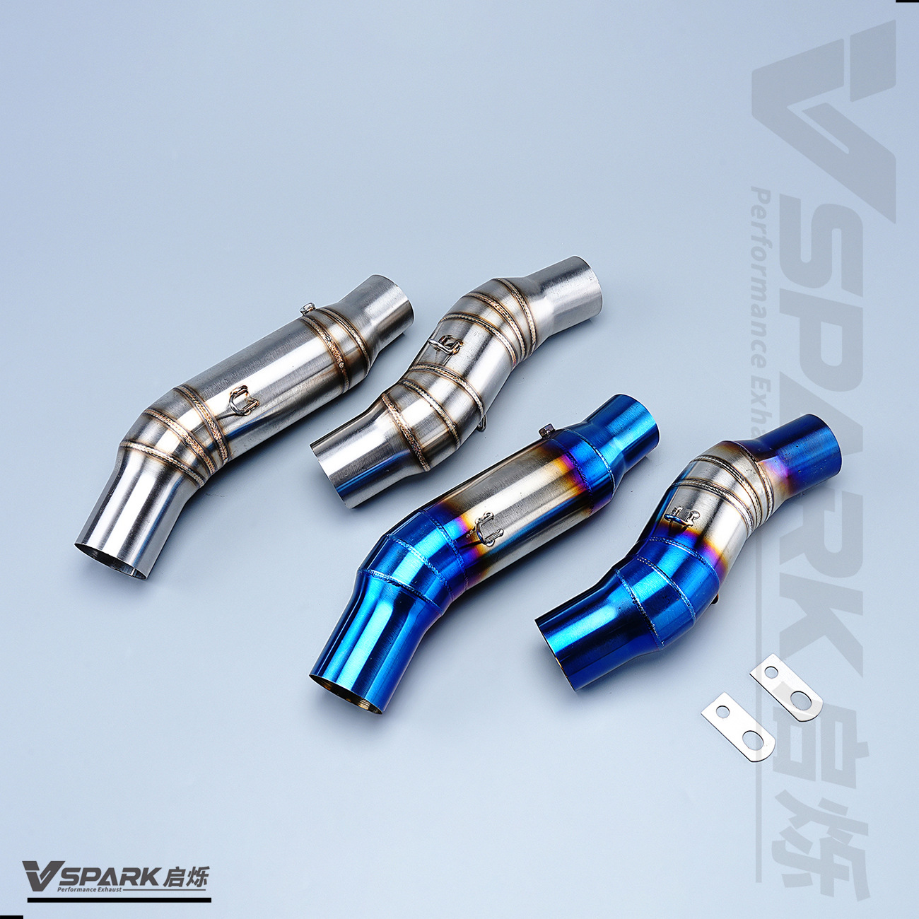 Suitable for Kawasaki Motorcycle Z1000 Exhaust Pipe Middle and Front Section 51mm Titanium Alloy Front Section Non-Destructive Modification