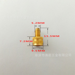 Copper and Zinc Alloy 9.5 Internal and External Thread Conversion Nozzle, American Nozzle, British Nozzle, French Nozzle, German Nozzle, Inflator, Car Inflatable Accessories