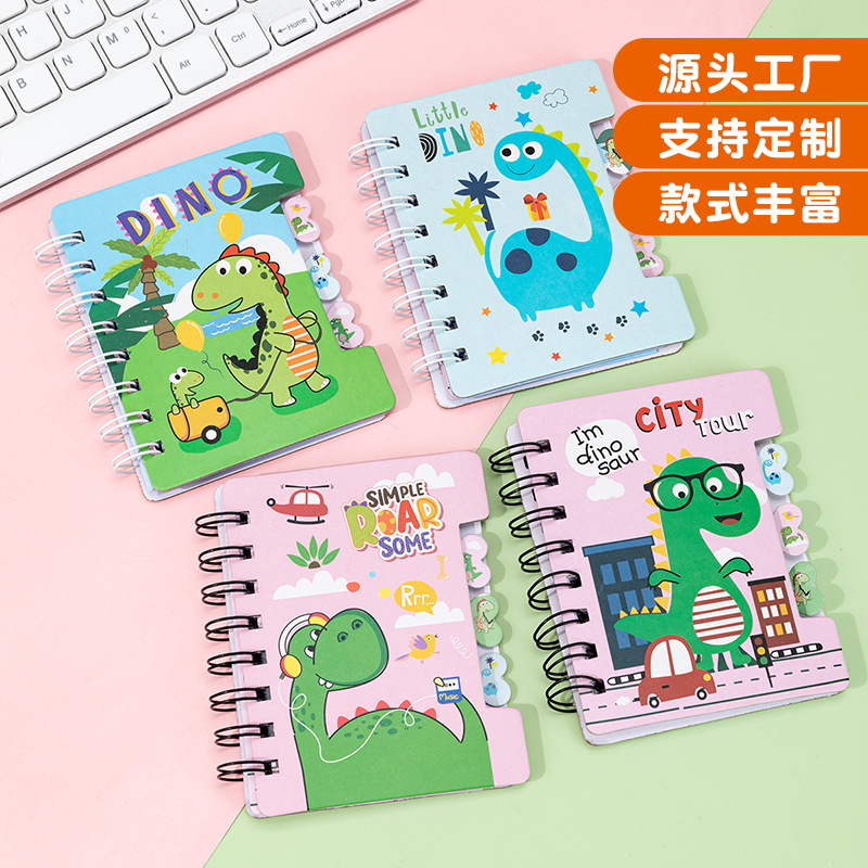 Cuaderno de dibujos animados recompensas de alto valor facial de bobina lateral para aprender a llevar con usted A7 mini cuaderno de bolsillo