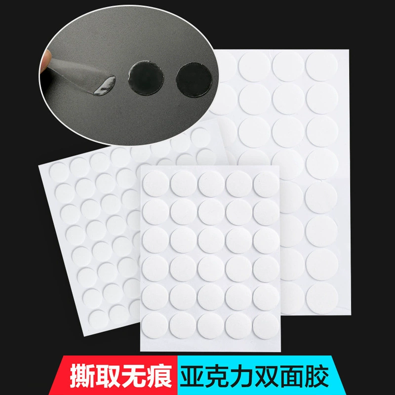 Transparent double-sided tape on wall, balloon, no trace, clips included