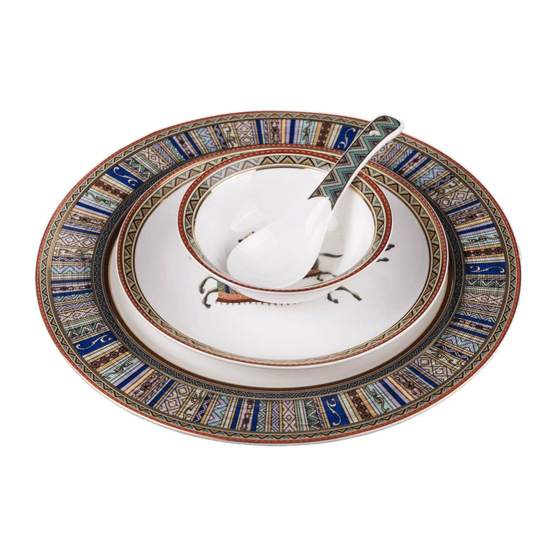 High-end ceramic tableware for hotel, set, 4 piece set