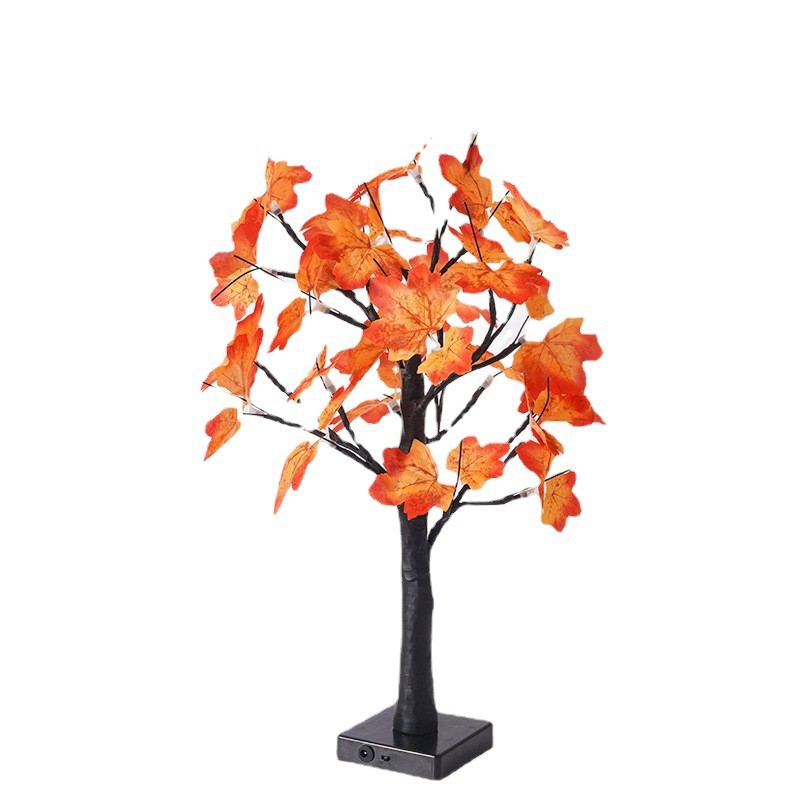 LED navidad luminosa luz de árbol interior decoración de luces Halloween calabaza estilo sala de estar fiesta luz de noche