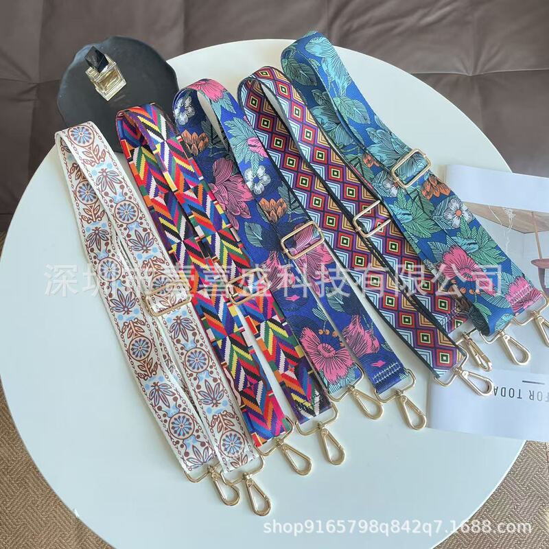 Retro Wide Shoulder Strap Crossbody Bag Strap Ethnic Style Color-Blocking Strap Accessories Extension Bag Strap Phone Case Lanyard Retro Wide Shoulder Strap Crossbody Bag Strap Ethnic Style Color-Blocking Strap Accessories Extension Bag Strap Phone Case Lanyard