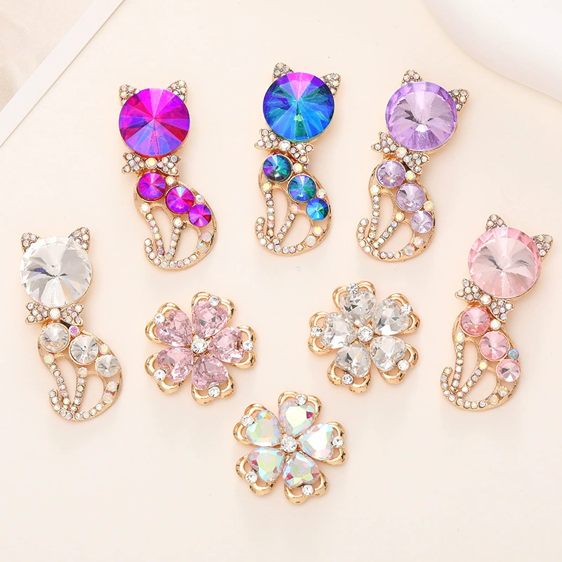 Shoes with rhinestones, accessory, phone case, flowered