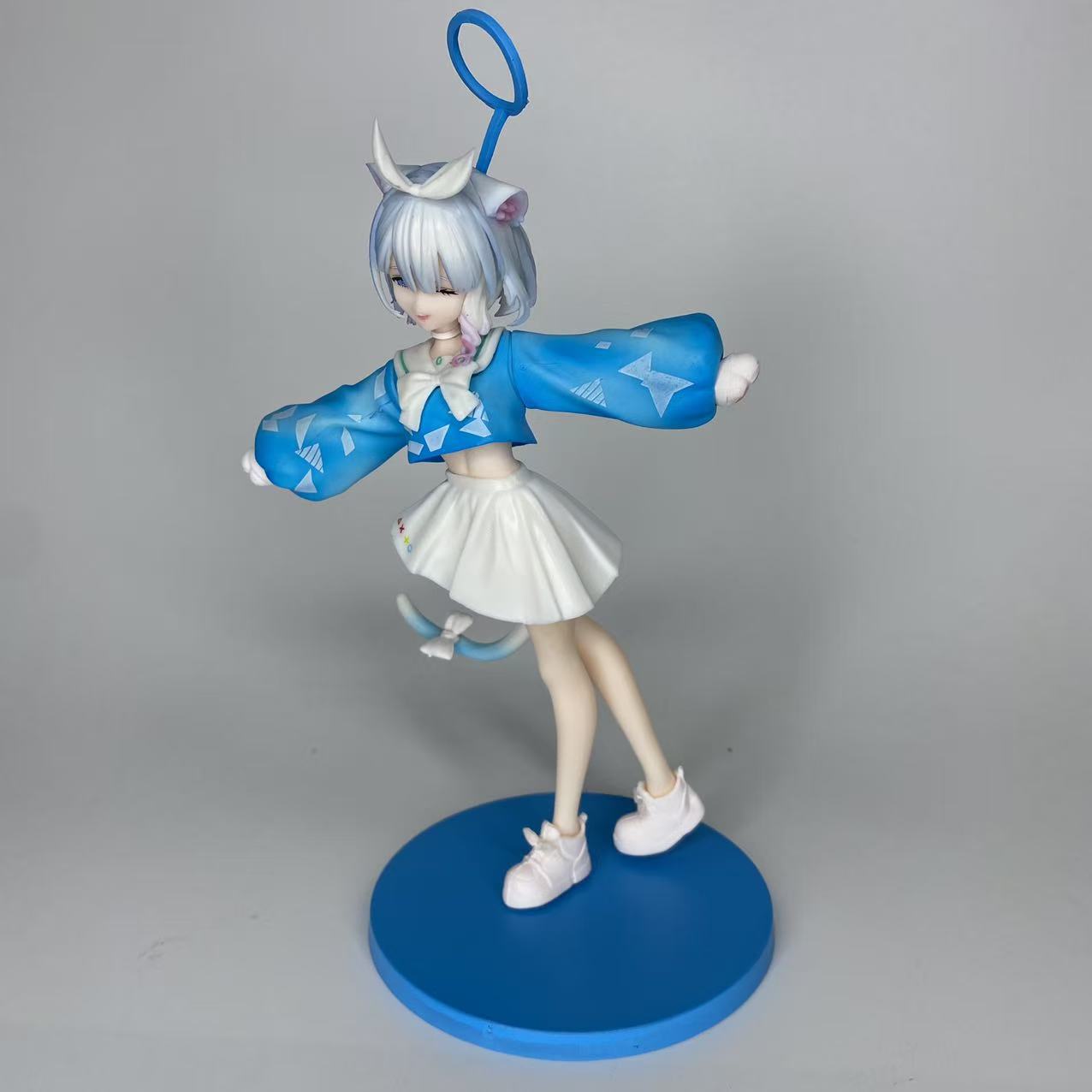 고양이 귀 소녀 피규어 23cm PVC 인테리어 장식 소장용