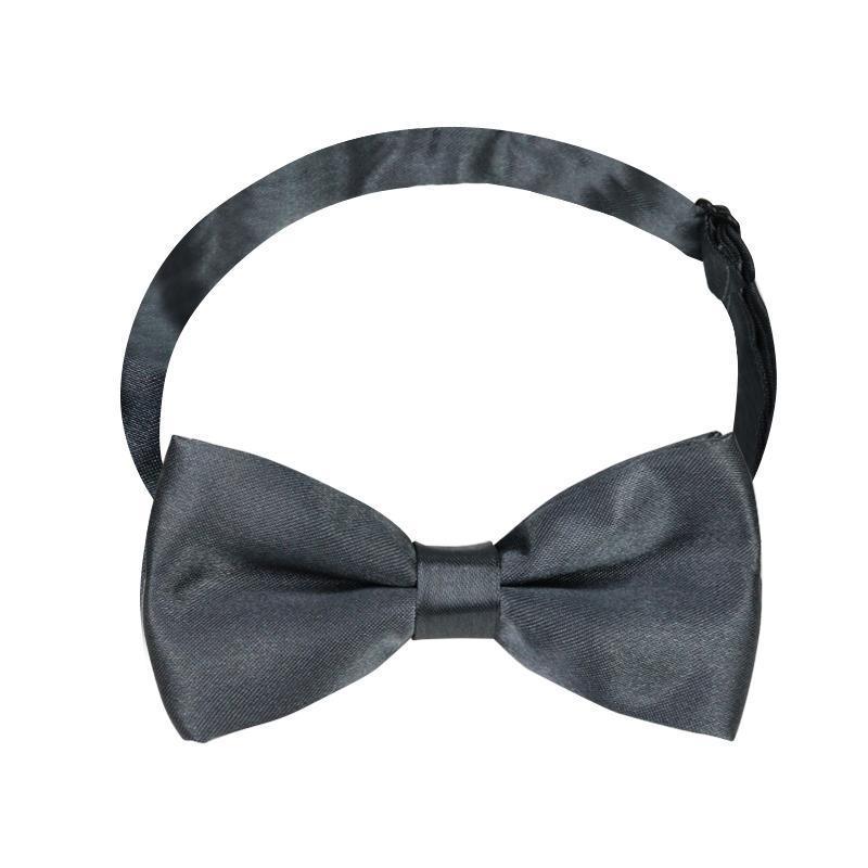 어두운 회색 어린이 나비 넥타이