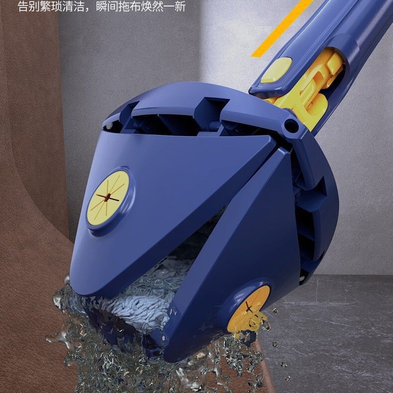 Triangle Mop, Hands-Free Mop for Home Use, One-Step Cleaning, Dual-Use for Dry and Wet, Self-Wringing, Bathroom Wall Cleaning Mop Triangle Mop, Hands-Free Mop for Home Use, One-Step Cleaning, Dual-Use for Dry and Wet, Self-Wringing, Bathroom Wall Cleaning Mop