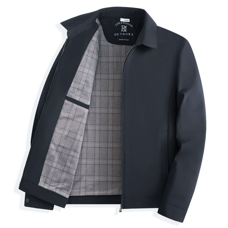 Cross-border 8831 Laps Middle-aged Men's Jacket Coat Fashion Casual Top Dad's Elegant Leadership
