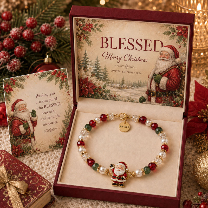 Cross-border new Christmas crystal bracelet with faceted design, Christmas pendant jewelry, Christmas gift, wholesale Christmas ornaments Cross-border new Christmas crystal bracelet with faceted design, Christmas pendant jewelry, Christmas gift, wholesale Christmas ornaments