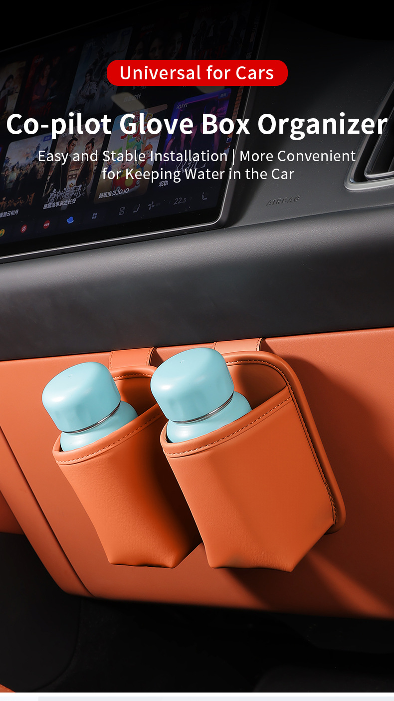 Cross-Border Car Seat Door Cup Holder, Car Passenger Storage Bag, Car Beverage Holder, Portable