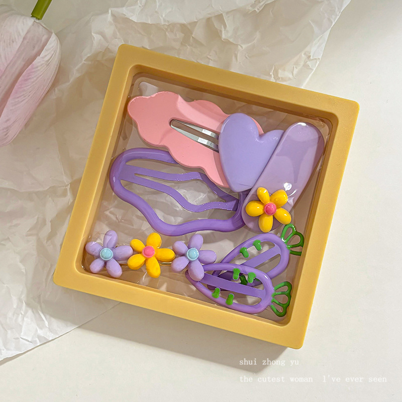 Clip de cabello de dopamina para niñas broche de cabello de la frente broche de cabello rotura BB clips lateral clips de cabello de bebé clips de frangeo toque