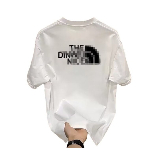 Heavyweight trendy brand pure cotton printed men's short sleeve T-shirt 2025 new summer hot-selling fashion casual round neck T-shirt