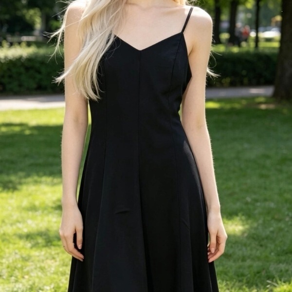 Black Spaghetti Strap Dress for Women, Summer 2026 New Style, Waist-Cinching, Slimming, Elegant Satin Long Beach Dress Black Spaghetti Strap Dress for Women, Summer 2026 New Style, Waist-Cinching, Slimming, Elegant Satin Long Beach Dress