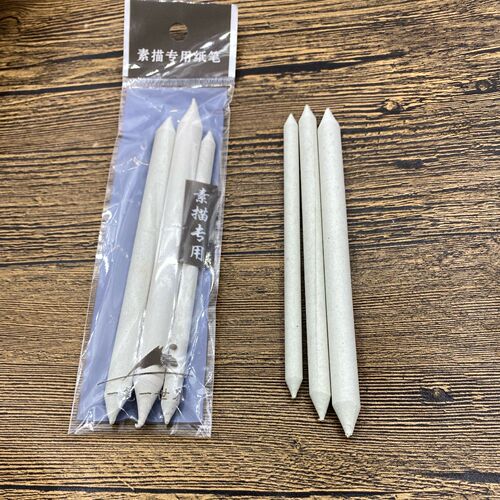 3 pieces of 6-pack paper erasing pens art highlight sketch white paper pen erasing set rice paper correction pen smear painting tool