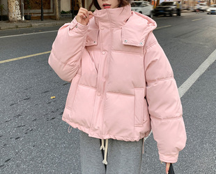Cotton-padded jacket women's winter 2024 new short thick hooded cotton-padded coat loose coat [season 1] 3