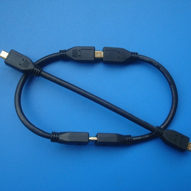 microHDMI公转microHDMI母 HDMI D公对D母测试延长线航拍器高清线