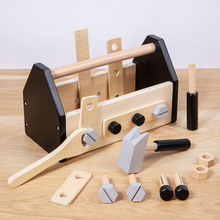 儿童木质手提工具箱仿真小木匠过家家早教益智拧螺丝螺母组合玩具
