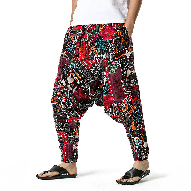 men's and women's foreign trade Harun yoga pants loose bohemian pants hanging pants moth pants 99