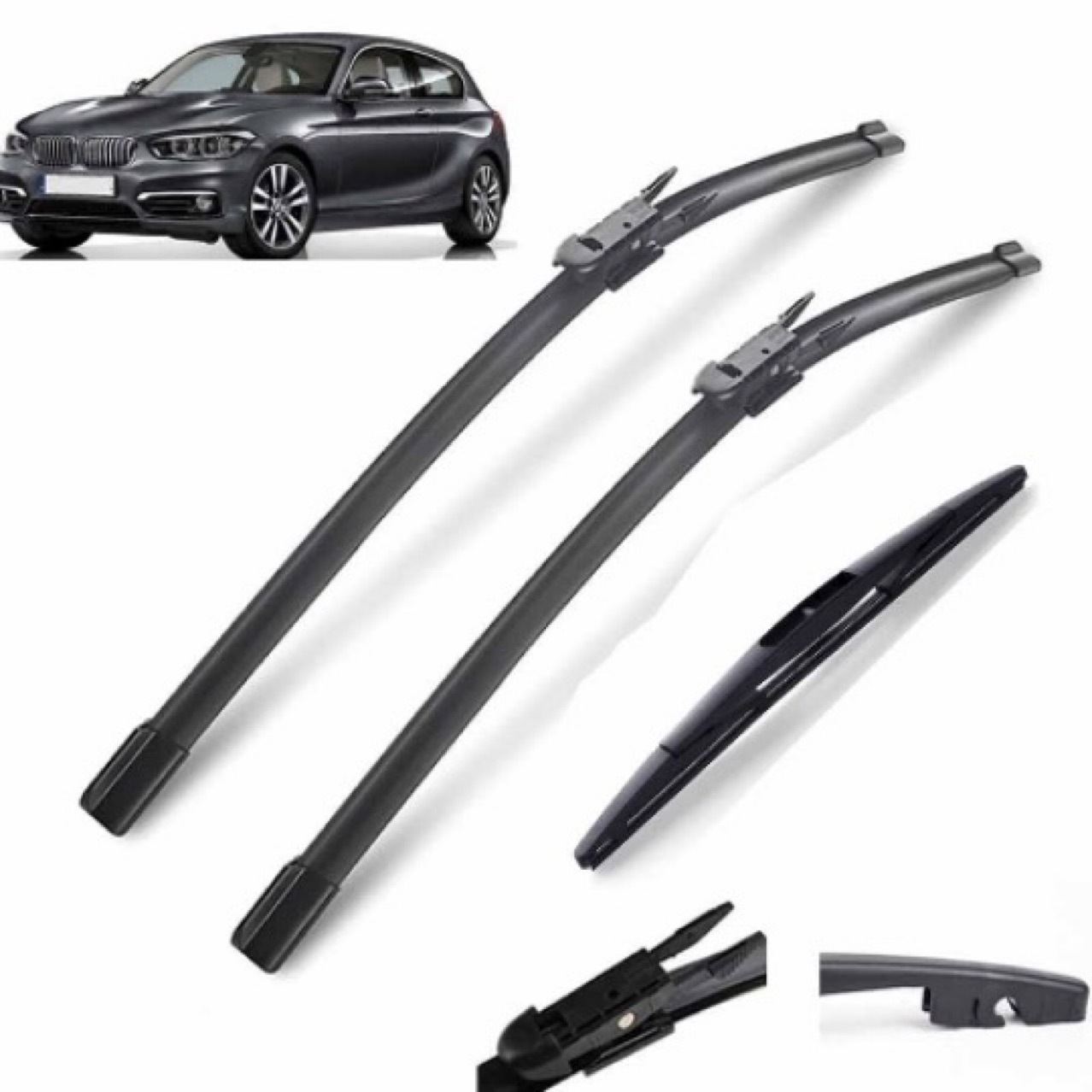 Suitable for Bmw Serie 1 F20 F21 2011-2019, 22+18+12 Wipers