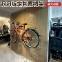 墙面实木挂板收纳架入户门
