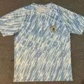 2526 manchester city blue and white striped training jersey