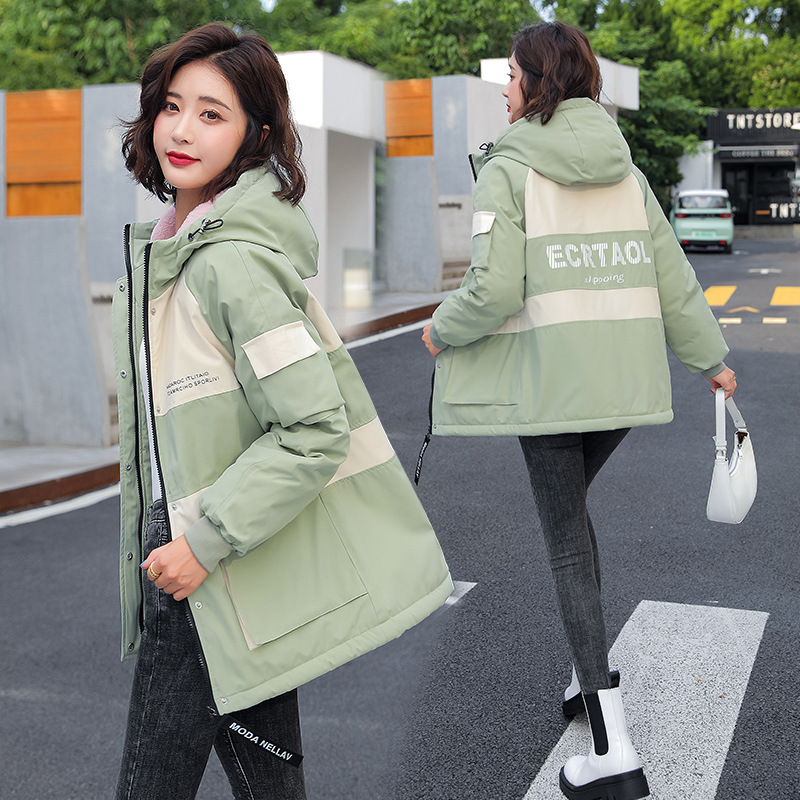 2021 nuevo engrosado para superar el estilo de mujer largo estilo coreano suelto abrigo de invierno delgado calentamiento abrigo de algodón para mujeres image 2