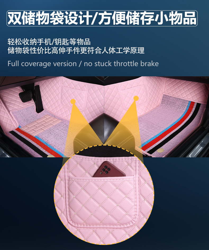 Suitable for Lincoln z all-inclusive foot mat special 22 Lincoln Z original double-layer car foot mat large enclosed carpet