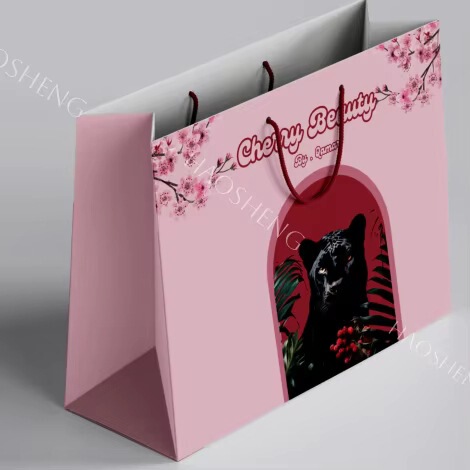 Paper Gift Bags Made of Premium Brand Cardboard, with Ribbon Handles, Suitable for Clothing, Jeans, and Shoes Paper Gift Bags Made of Premium Brand Cardboard, with Ribbon Handles, Suitable for Clothing, Jeans, and Shoes