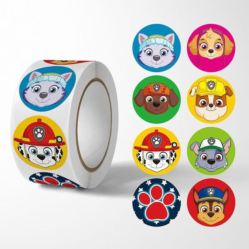 Wang Wang team sticker gift gift 500 1 roll packaging tape sealing paste cross-border adhesive wholesale round