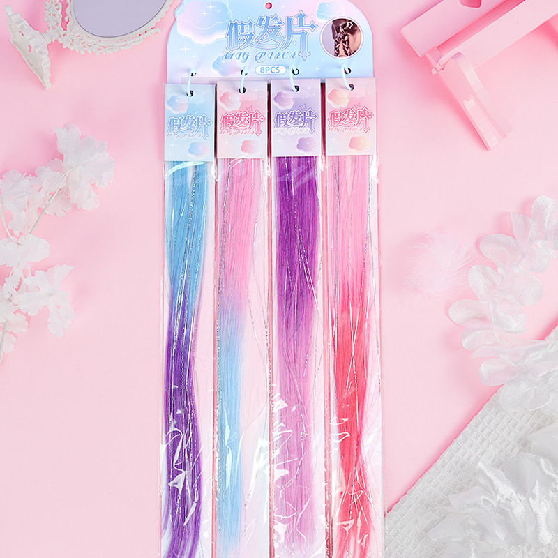 Baiji mariposa sueño flujo de luz / cristal gemas pelucas corda de cabello trenzada chica sucia corda de cabello de cabello de niños