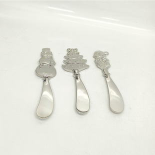 Christmas Element Cream Knife Christmas Tree Styling butter knife Snowman Christmas Husband Metal butter knife