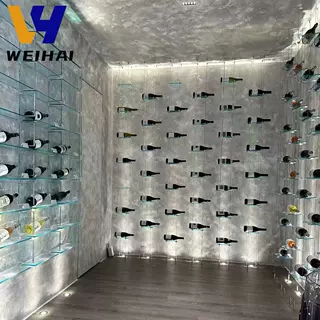 大型可拆卸亚克力酒架 私人酒窖专用模块化红酒收藏架 厂家直销