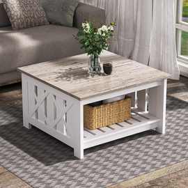 田园设计感茶几带储物咖啡桌下午茶桌子客厅高级沙发茶几小资