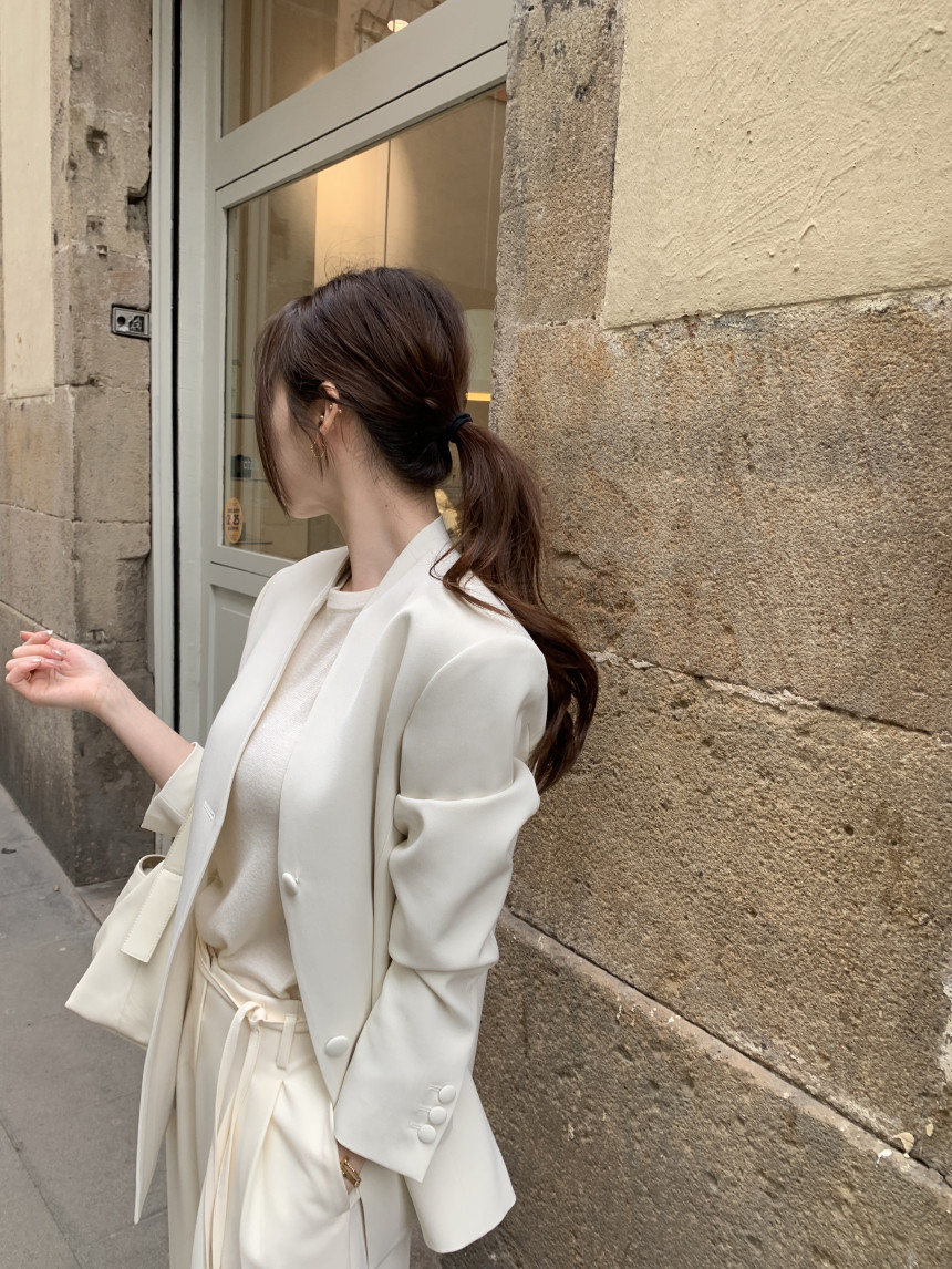 Blazer vintage stile coreano donna giacca casual elegante_voghion.com