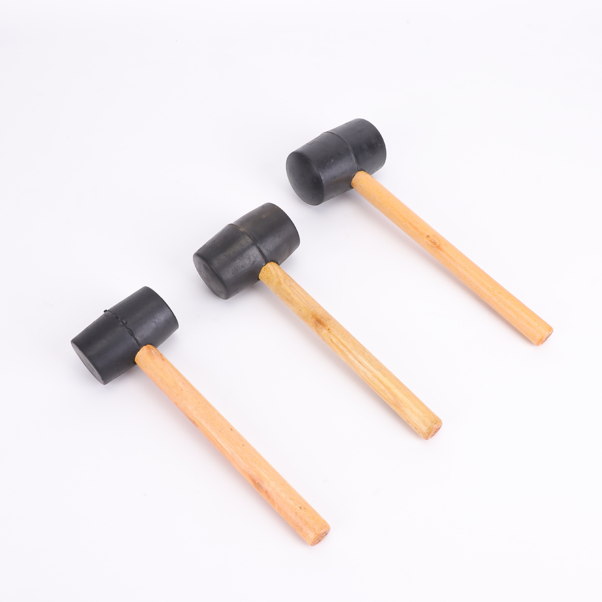 源头工厂皮锤 黑色橡胶锤 皮榔头 橡胶锤子木柄橡胶锤货架锤