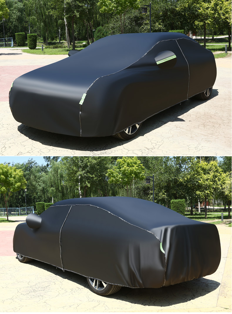 In-stock car cover made of Oxford fabric, cross-border, dustproof, sun-resistant, heat-insulating, scratch-resistant, suitable for all seasons
